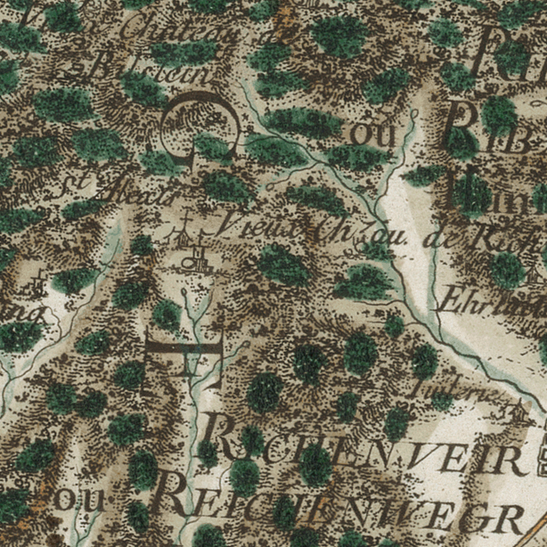 Carte de Cassini (levés 1750-1790) — le village avant la Révolution