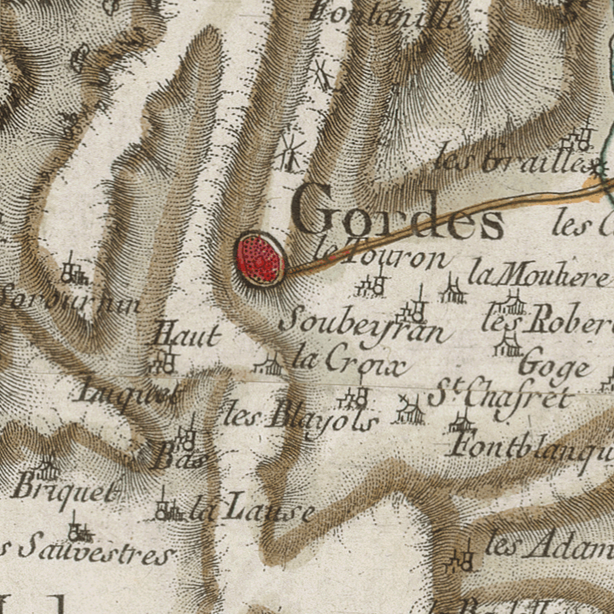 Carte de Cassini (levés 1750-1790) — le village avant la Révolution